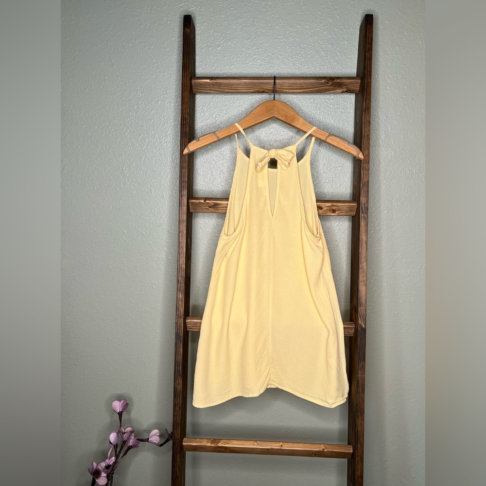 Miami Yellow Backless Tank Top